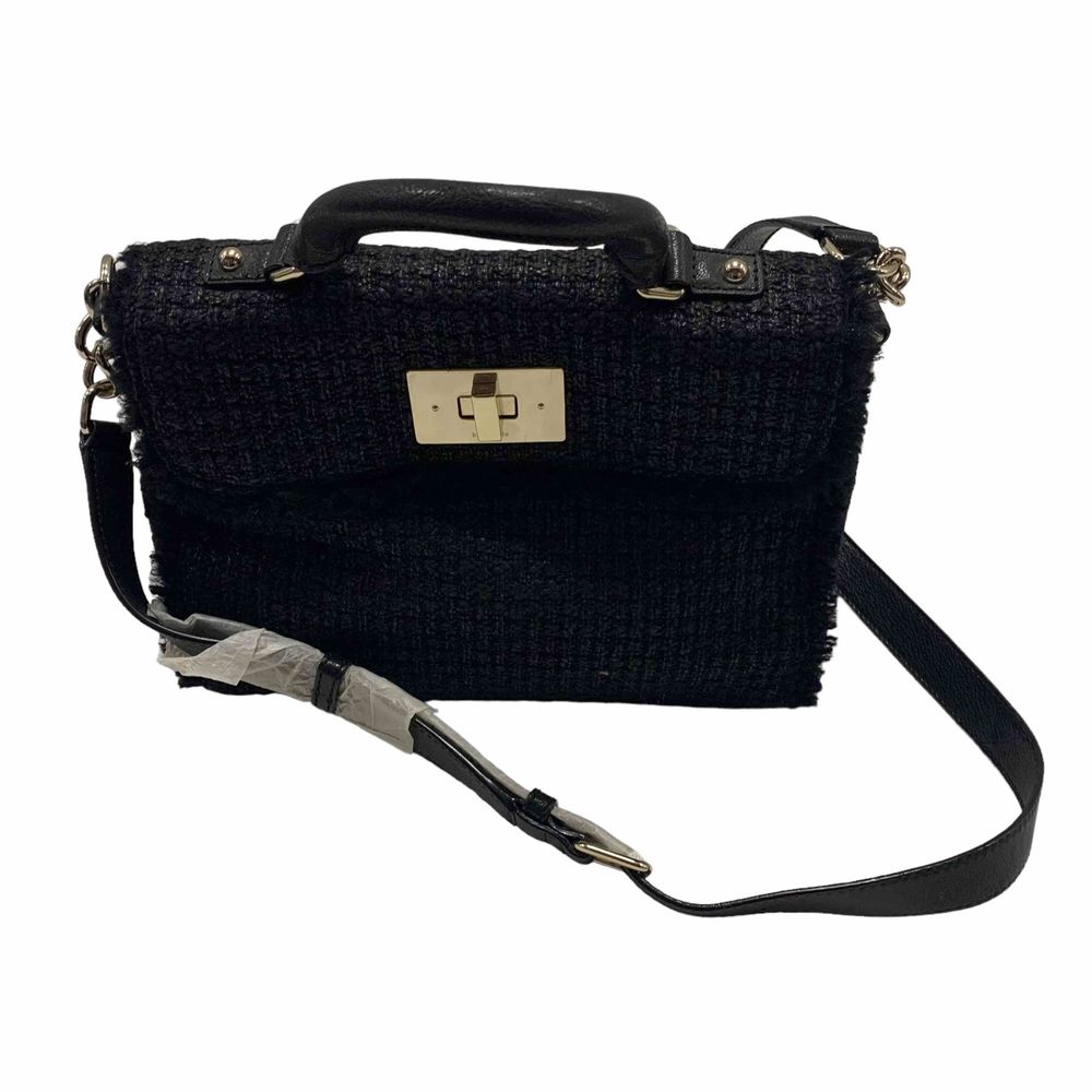 New Kate Spade Little Nadine Tuxedo Hill tweed handbag shoulder crossbody bag